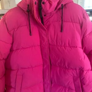 Calvin Klein Fuchsia Puffer Jacket